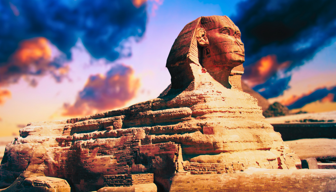 Profile of the Great Sphinx, Giza Egypt