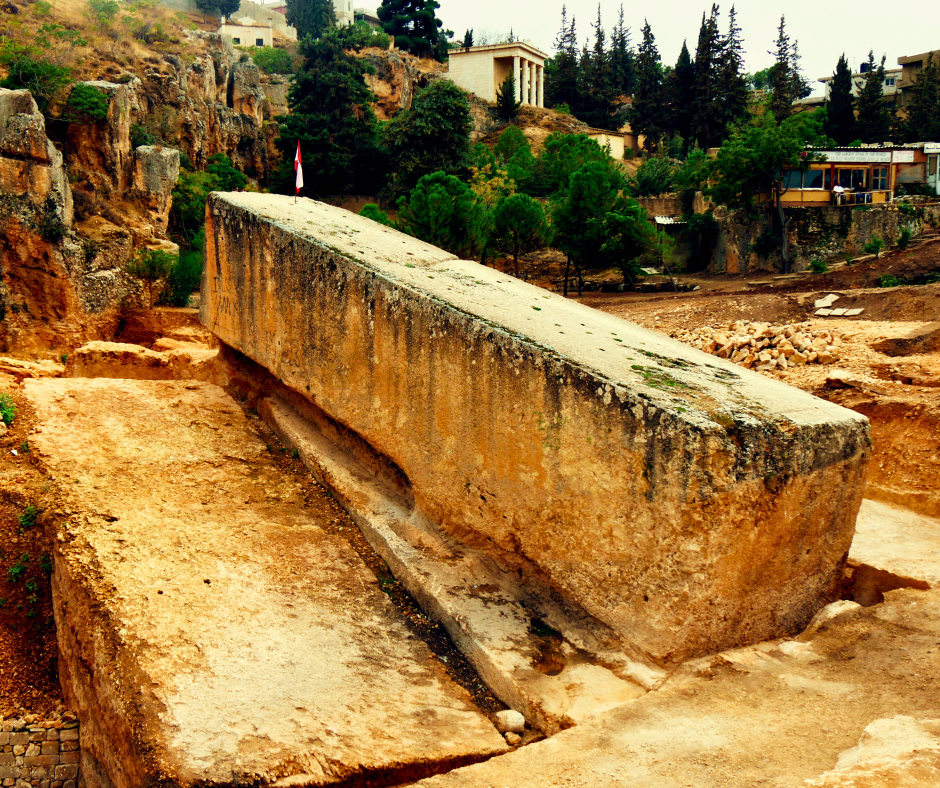 The Stone of the Pregnant Woman at Baalbek, Lebanon — one of the largest ancient megalithic stones ever quarried