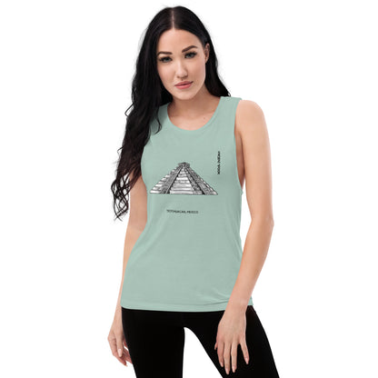 Women's Muscle Tank: Teotihuacan