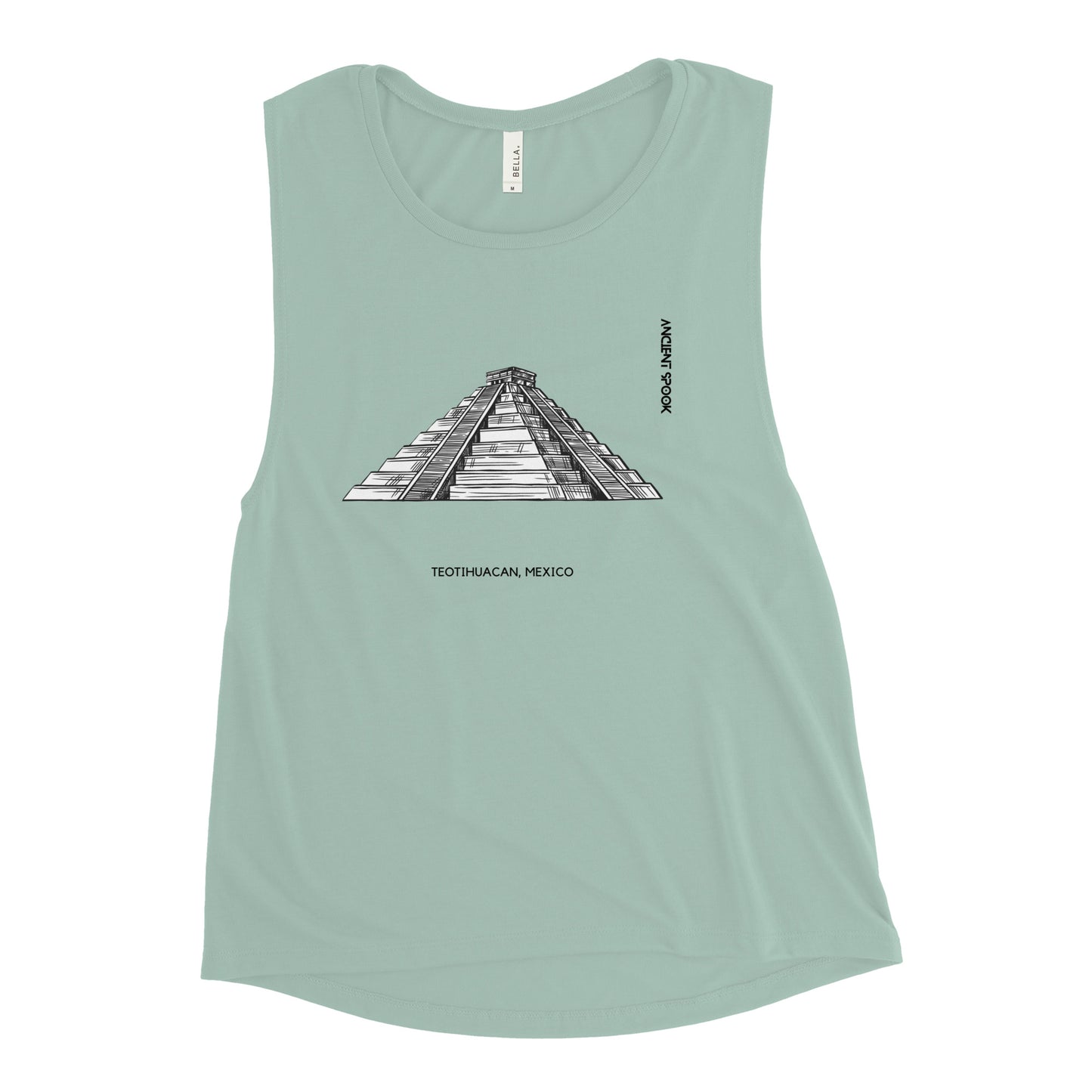 Women's Muscle Tank: Teotihuacan