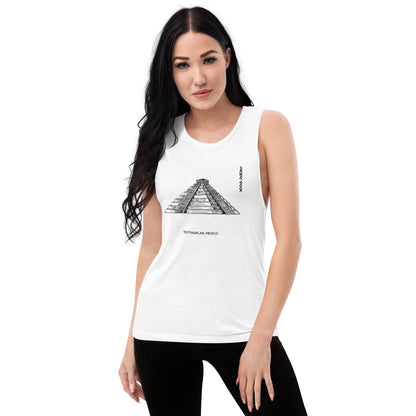 Women's Muscle Tank: Teotihuacan